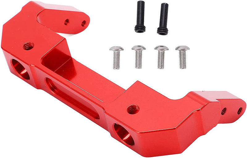C31693RED Alloy Machined Front Bumper Mount for Axial SCX6 251008 - Image 1
