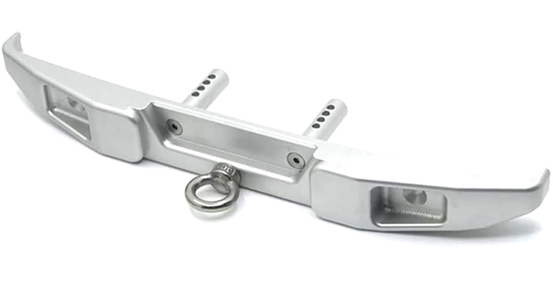 C31694SILVER Alloy Machined Rear Bumper Set for Axial SCX6 250002 - Image 1
