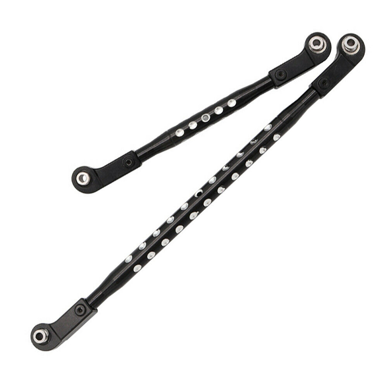 C31696BLACK Alloy Machined Steering Linkages for Axial SCX6 254000 - Image 1