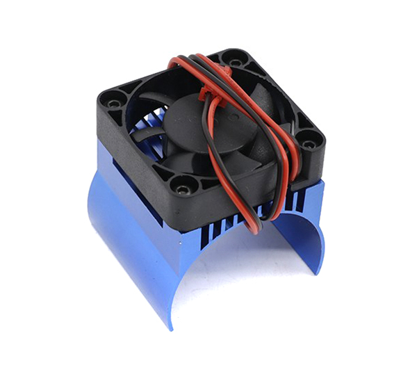 C31701BLUE 42mm Motor Heatsink+40x40mm Cooling Fan for 1/10 Summit & E-Revo w/ 4047 Motor - Image 1