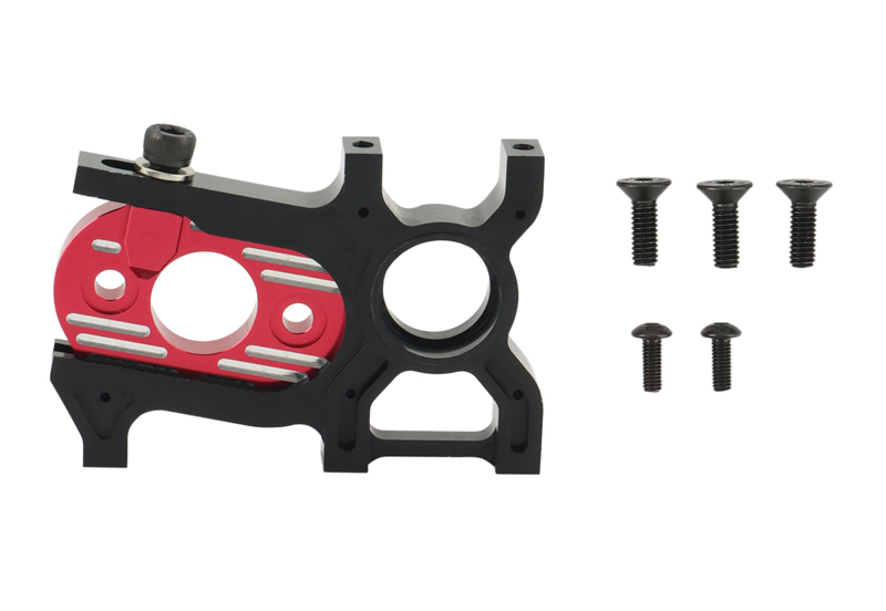 C31781BLACKRED Alloy Motor Mount for Arrma 1/8 Kraton, Outcast, Talion & Typhon AR310446 - Image 1