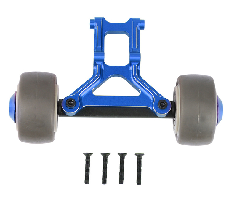 C31783BLUE Blue Wheelie Bar Set Compatible with 1/8 Kraton, Notorious & Outcast AR320366 - Image 1