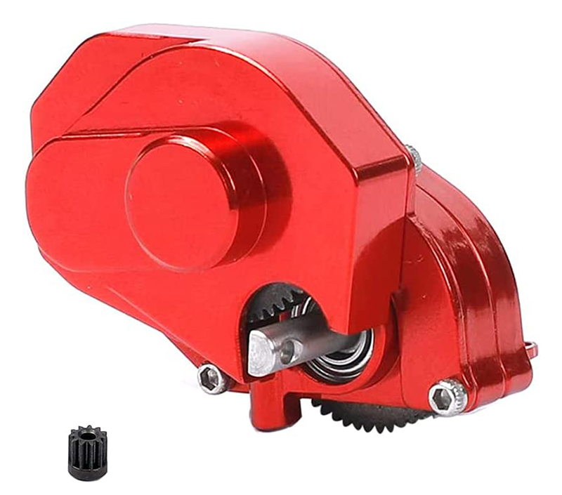 C31796RED Alloy Center Gearbox w/ Internals for Axial 1/24 SCX24 Rock Crawler - Image 1