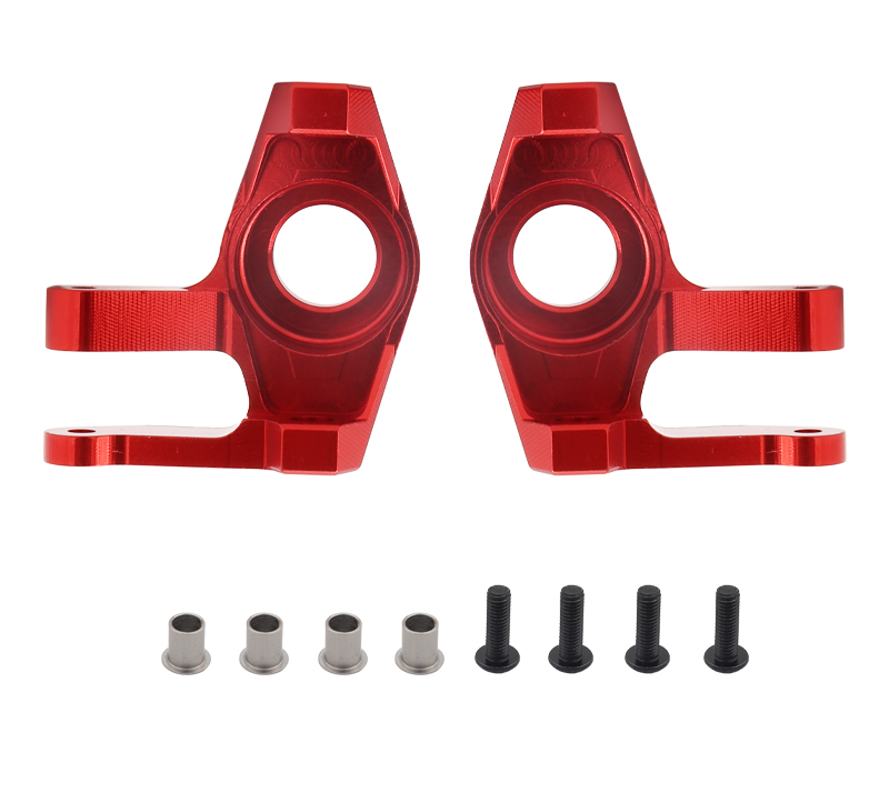 C31798RED Alloy Steering Blocks for Axial SCX6 Crawler Req. 8x19x6mm Bearings 252004 - Image 1