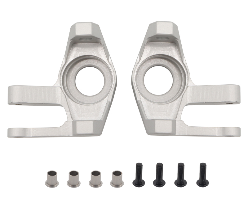 C31798SILVER Alloy Steering Blocks for Axial SCX6 Crawler Req. 8x19x6mm Bearings 252004 - Image 1