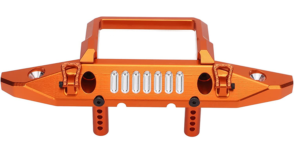 C31802ORANGE Alloy Machined Front Bumper for Axial SCX6 Crawler 250002 - Image 1