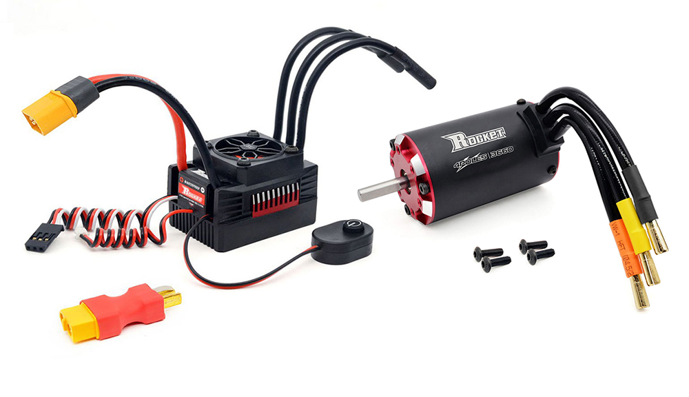 C31815 4250kV Brushless Motor 3660 Size 5mm Shaft w/ 80A ESC for RC Car - Image 1