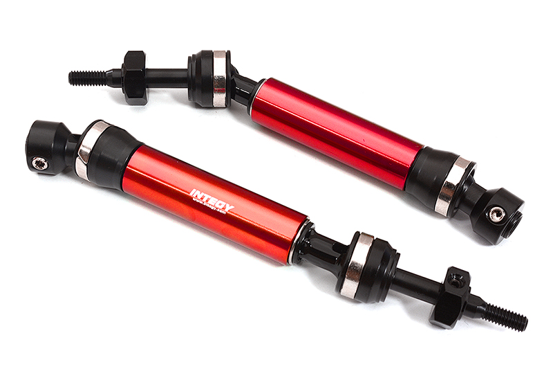 C31818RED Dual Joint Telescopic Rear Drive Shafts for 1/10 Stampede 4X4 & Slash 4X4 6852X - Image 1