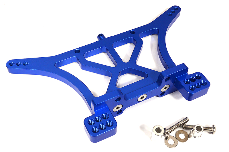 C31819BLUE Billet Machined Alloy Rear Shock Tower for 1/10 Slash 2WD & Stampede 2WD 3638 - Image 1