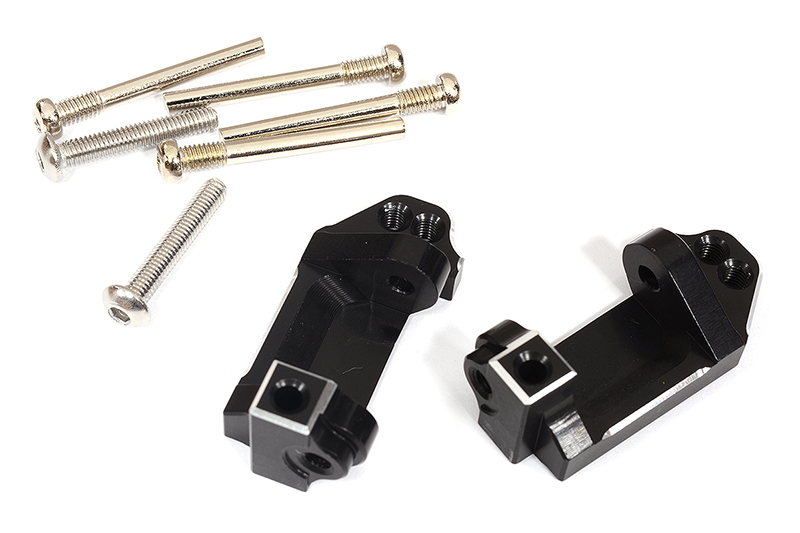 C31822BLACK Billet Machined Alloy Caster Blocks for 1/10 Slash 2WD & Stampede 2WD 3632 - Image 1