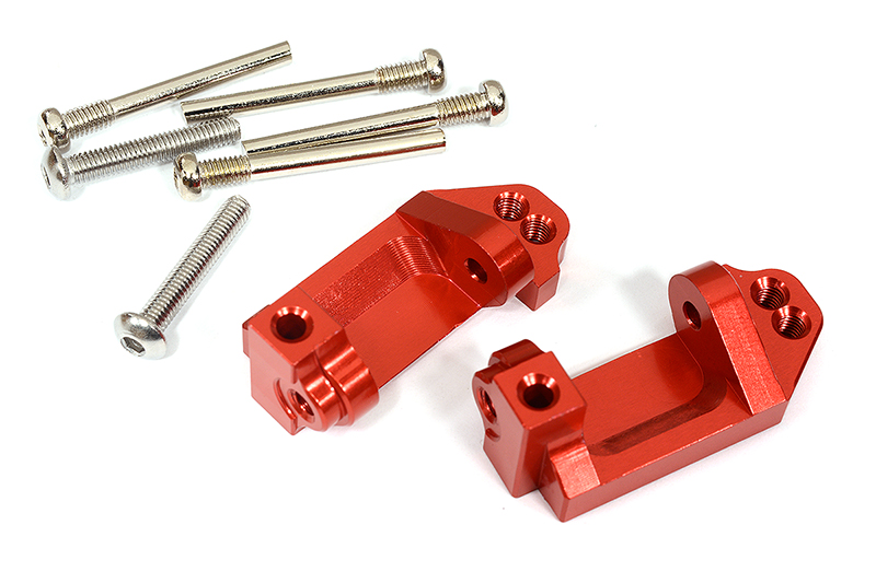 C31822RED Billet Machined Alloy Caster Blocks for 1/10 Slash 2WD & Stampede 2WD 3632 - Image 1