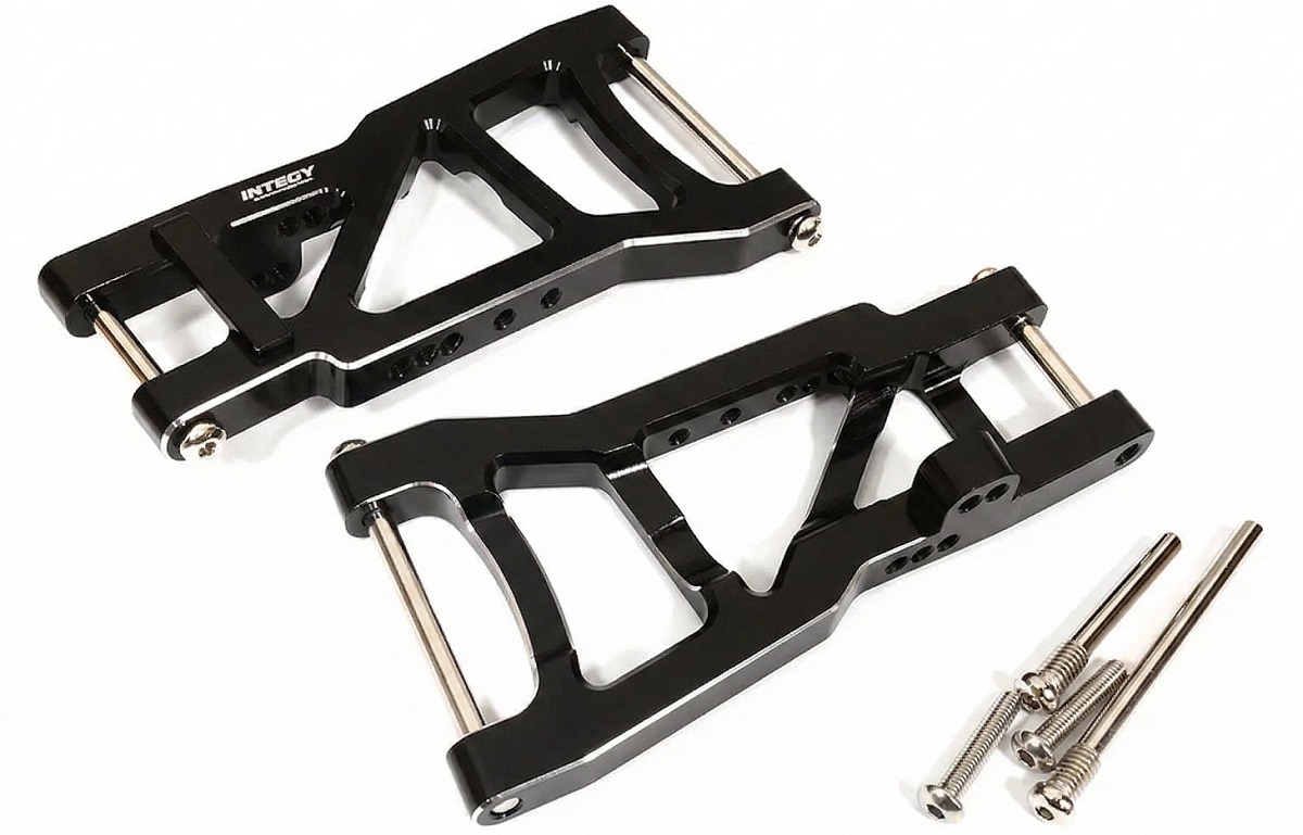 C31824BLACK Billet Machined Alloy Rear Arms for 1/10 Slash 2WD 2555 - Image 1