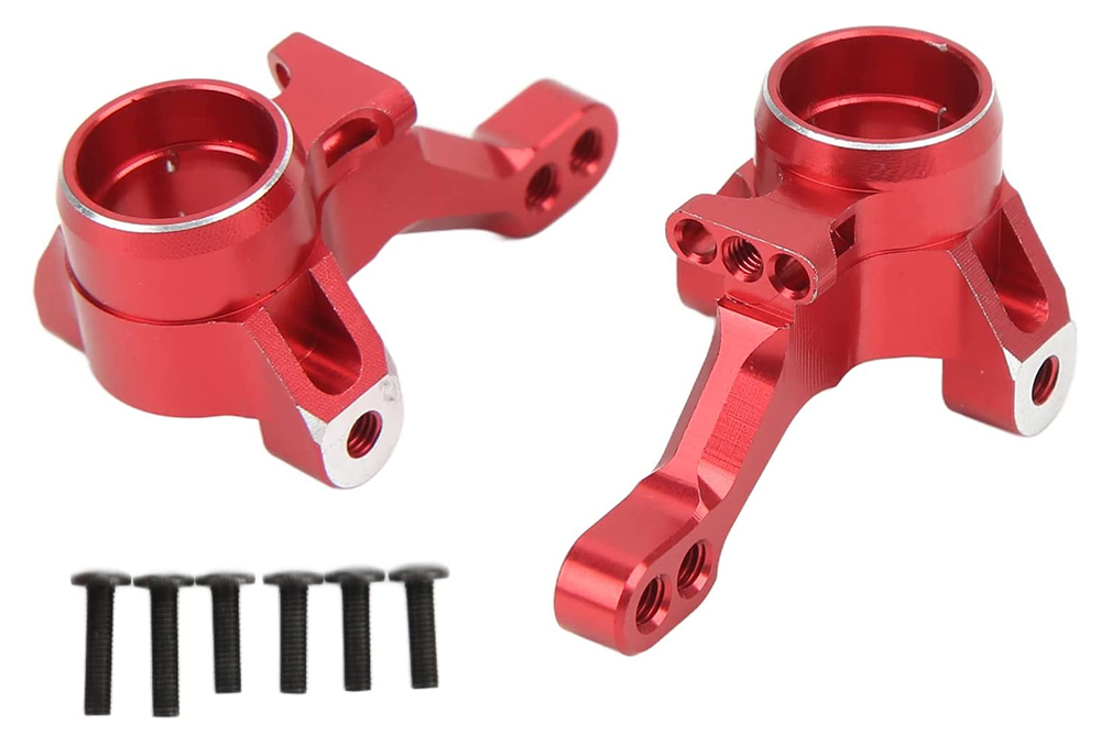 C31851RED Alloy Machined Steering Blocks for Traxxas 1/10 4-Tec 2.0 & 4-Tec 3.0 - Image 1