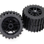 Tires, Wheels & Inserts TL12 w/17mm Hex for 1/8 Buggy Size 4pcs OD=117mm