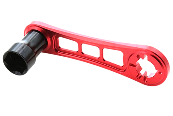 C31887RED Hex Socket Wrench for 17mmWheel Nut w/ Flywheel Locking Tool - Image 1