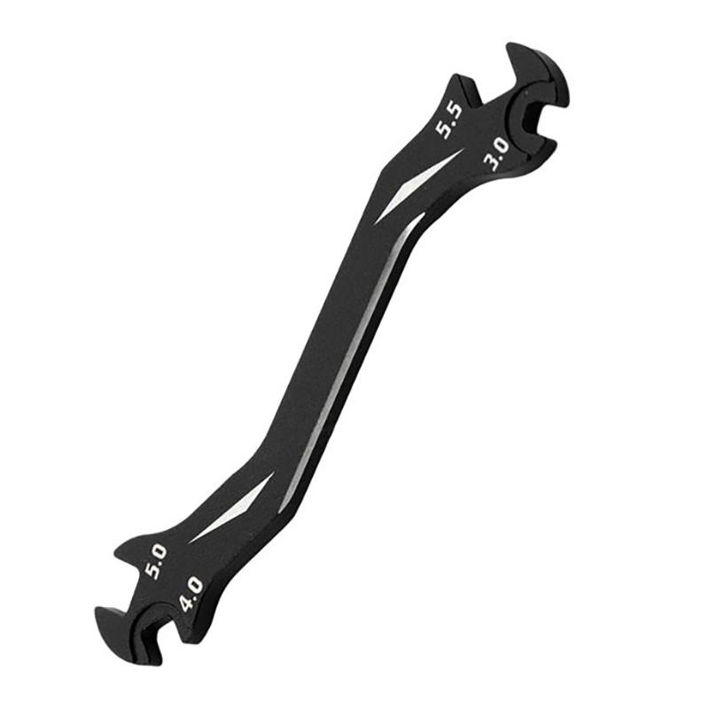 C31895BLACK Open End Hex Nut Wrench 3mm, 4mm, 5mm, 5.5mm - Image 1