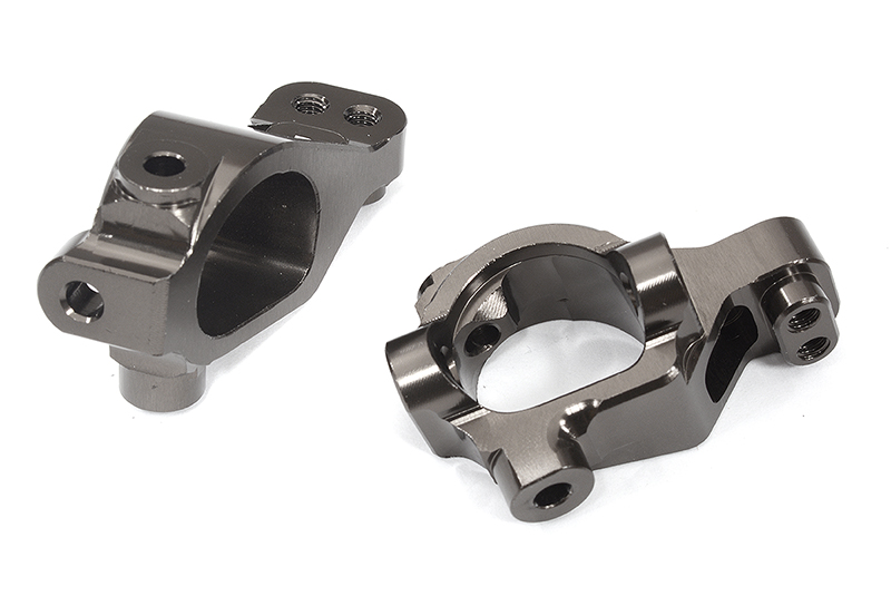 C31946GREY Alloy Machined Caster Blocks for Losi 1/10 2WD RTR 22S Drag, ST & SCT - Image 1