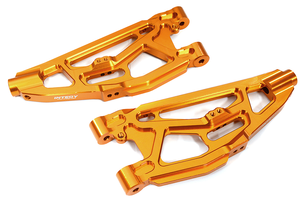 C31960ORANGE Machined Front Lower Suspension Arms for Arrma 1/8 Kraton 6S BLX V5 ARA330656 - Image 1