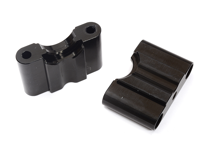 C31969BLACK Billet Machined Center Diff Mounts for Losi 1/8 LMT & LMT 2.0 4WD Monster Truck - Image 1