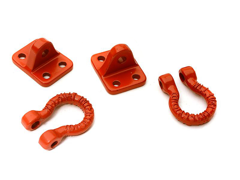 C31975RED Realistic Alloy Bow Shackles & Brackets w/ No Hardware - Image 1