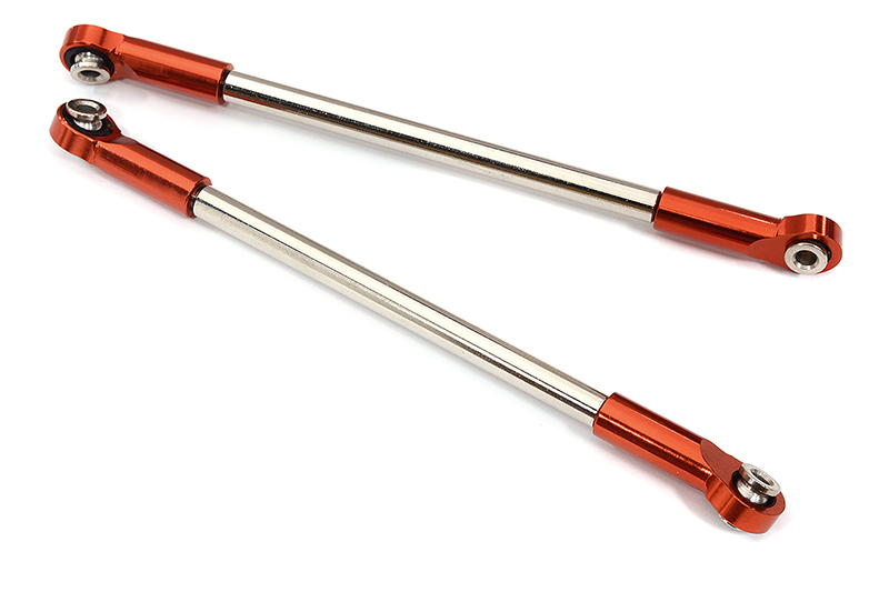 C31989RED Billet Machined 127mm Rear Lower Linkage (2) for Element RC 1/10 Enduro Sendero - Image 1