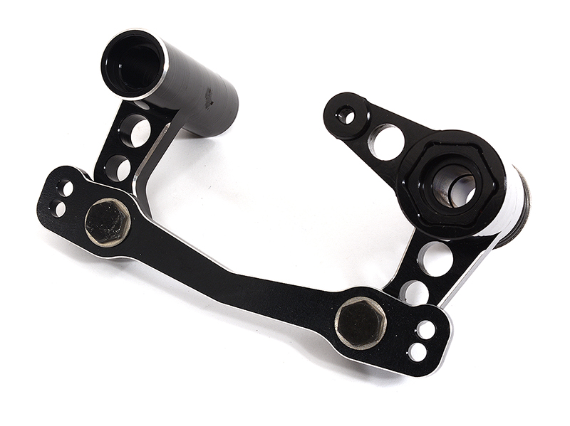 C31994BLACK Billet Machined Steering Bellcrank Set for Arrma 1/8 Kraton 6S BLX V5 AR340073 - Image 1