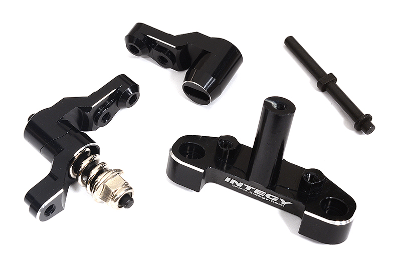 C31995BLACK Billet Machined Steering Bellcrank Set for Losi 1/10 22S Drag, ST & SCT - Image 1