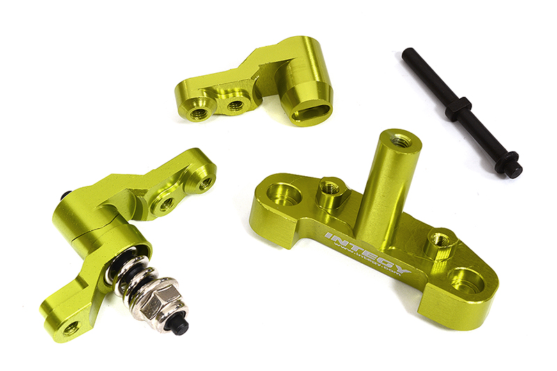 C31995GREEN Billet Machined Steering Bellcrank Set for Losi 1/10 22S Drag, ST & SCT - Image 1