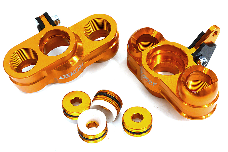 C31996ORANGE Billet Machined Steering Knuckles for Arrma 1/7 Limitless All-Road AR330187 - Image 1
