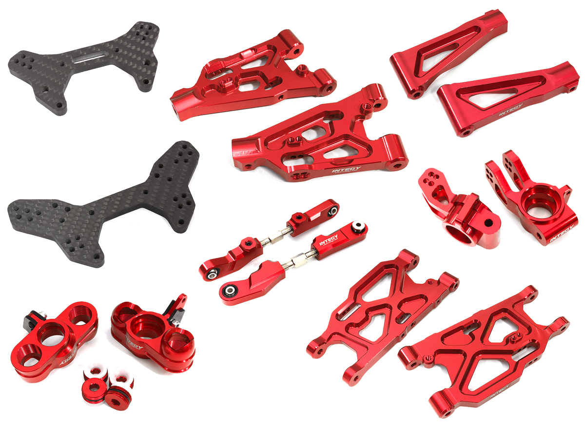 C32000RED Billet Machined Suspension Conversion Kit for Arrma 1/7 Limitless All-Road - Image 1