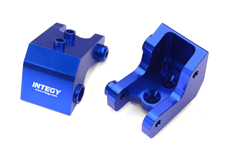 C32008BLUE Billet Machined Alloy Shock Mounts for Losi 1/8 LMT 1.0 4WD Monster Truck - Image 1