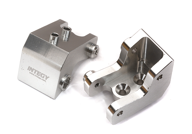 C32008SILVER Billet Machined Alloy Shock Mounts for Losi 1/8 LMT 1.0 4WD Monster Truck - Image 1