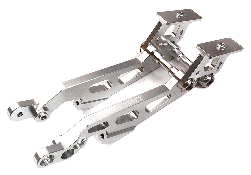 C32009SILVER Alloy Machined Wing Mount Set for Arrma 1/8 Kraton 6S BLX V5 - Silver AR320347 - Image 1