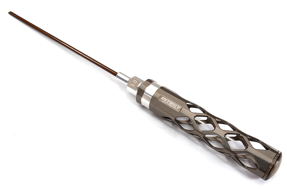 C32023 Billet Machined Competition Tool 3mm Flat Head Screw Driver with 150mm Shank - Image 1