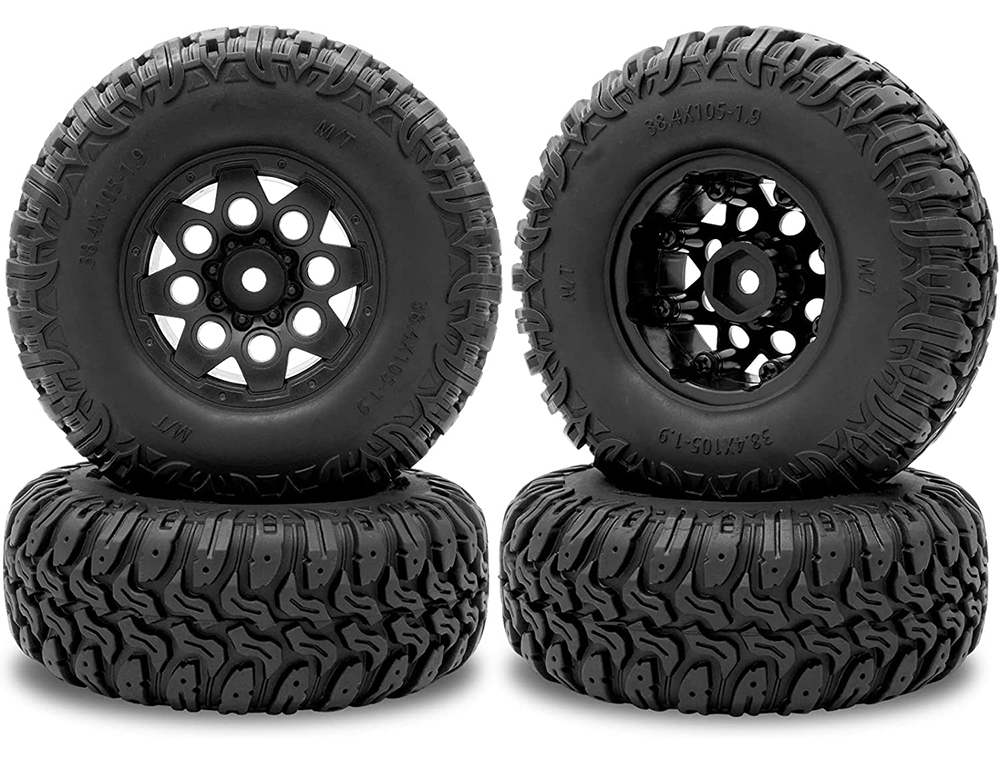 C32036 Composite 8 Spoke Off-Road 1.9 Size Wheel & Tire (4) (O.D.=104mm) - Image 1