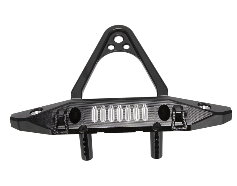 C32059BLACK Black Alloy Machined Front Bumper Upgrade for Axial SCX6 Crawler 250002 - Image 1