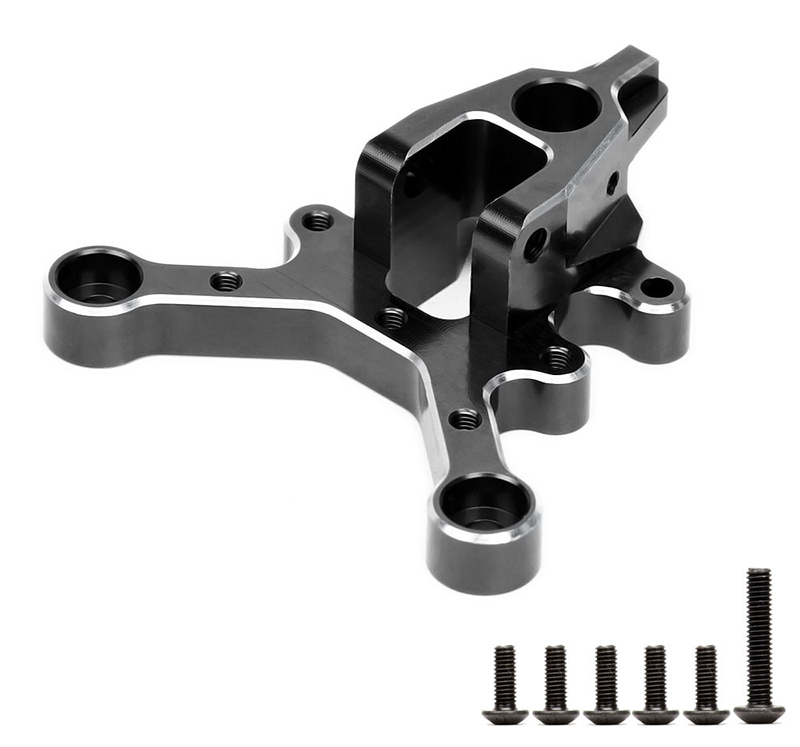 C32061BLACK Alloy Machined Front Center Mount for Arrma Kraton 6S & Limitless (ARA320500) - Image 1