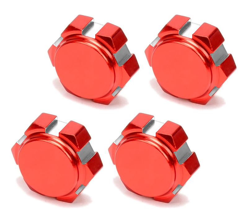 C32064RED Alloy 17mm Hex Wheel Nuts for Arrma Kraton 6S, Outcast, Senton & Mojave AR310449 - Image 1