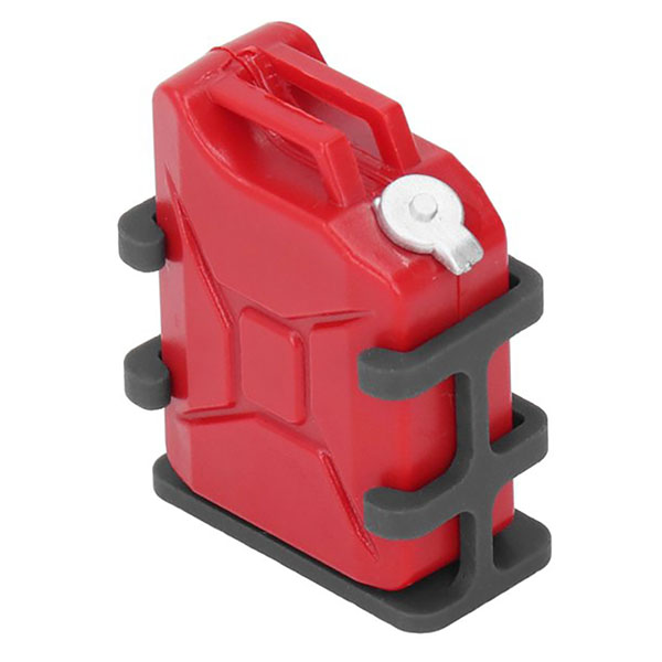 C32068RED Realistic Jerry Can Gas Fuel Tank w/ Mount for 1/10 Scale Rock Crawler - Image 1