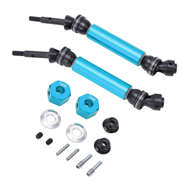 C32120LIGHTBLUE Heavy-Duty Steel Rear Universal Drive Shaft (2) for Traxxas 1/10 Slash 2WD 1951 - Image 1