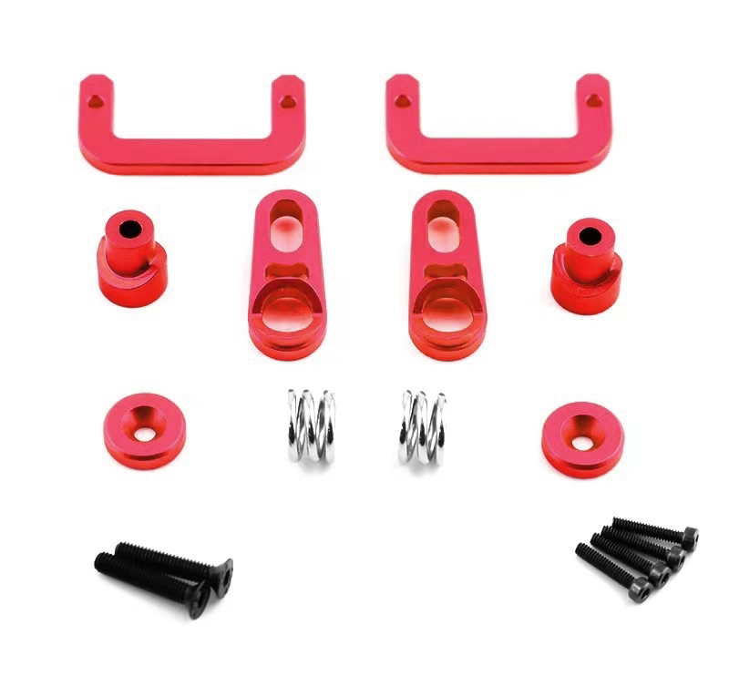 C32137RED Shifting 25T Servo Savers & Servo Mounting Braces for TRX-4 & SCX10 III - Image 1
