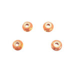 Color Alloy Metal M4 Size Hex Lock Nut Flanged 4pcs