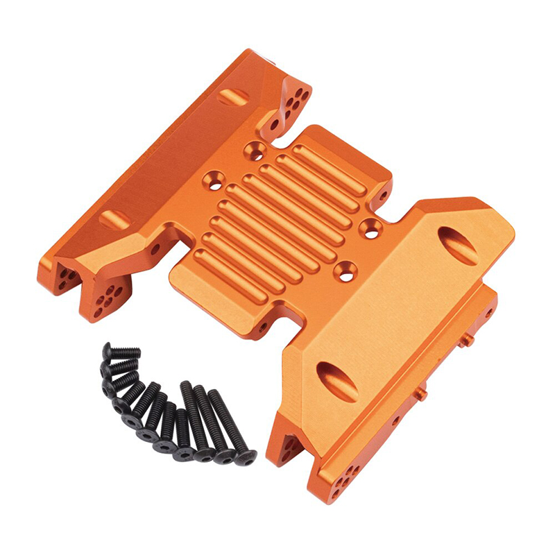 C32211ORANGE Alloy Machined Center Transmission Skid Plate for Axial SCX6 251004 - Image 1