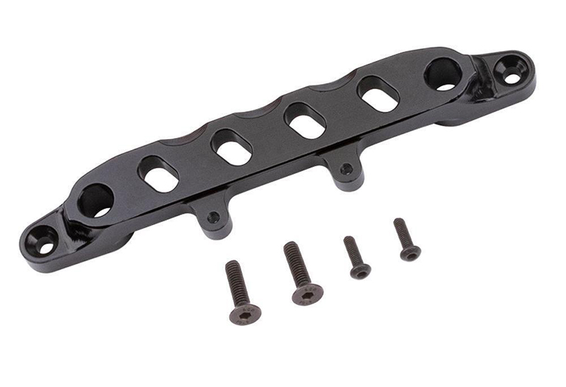 C32212BLACK Black Alloy Machined Front Upper Chassis Brace Compatible with Axial SCX6 251005 - Image 1