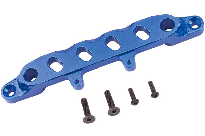 C32212BLUE Alloy Machined Front Upper Chassis Brace for Axial SCX6 251005 - Image 1