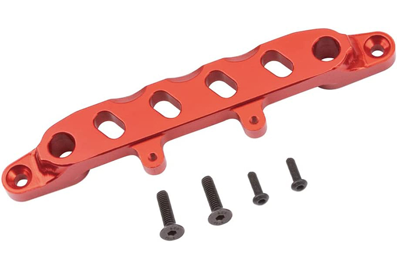 C32212RED Alloy Machined Front Upper Chassis Brace for Axial SCX6 251005 - Image 1