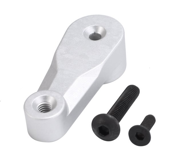 C32217SILVER Alloy Machined Steering Servo Horn for Axial SCX6 251010 - Image 1
