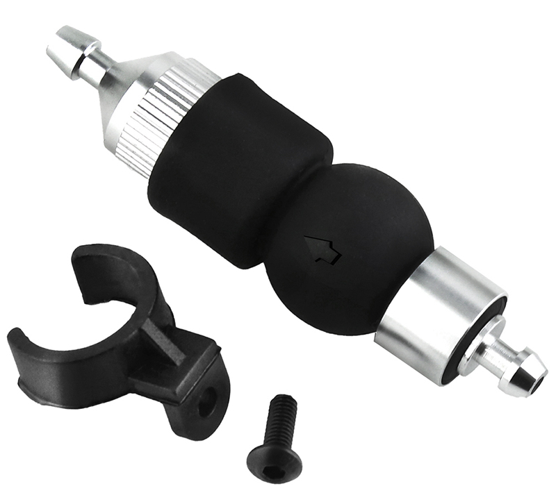 C32229SILVER Alloy Nitro Fuel Inline Primer Pump - Image 1