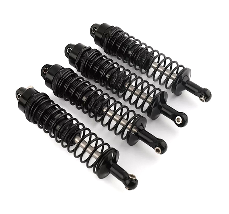 C32250BLACK Alloy Machined 145mm Shock Set (4) w/ Firm Springs for Axial SCX6 - Image 1