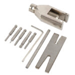Precision Alloy Machined Motor Gear Puller for Shaft Sizes 0.9 to 3.17mm